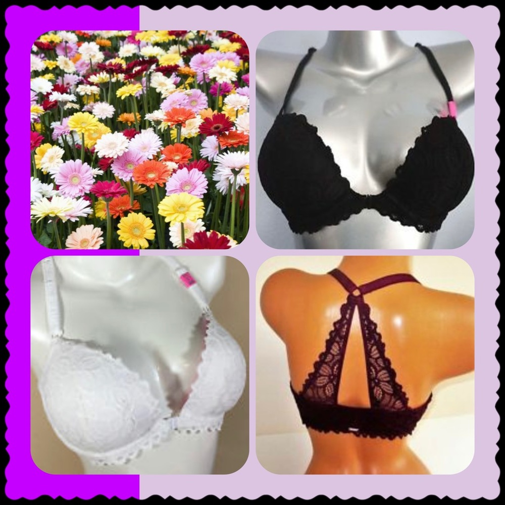PINK Victoria’s Secret Frnt Close Racrbk Lace Bra